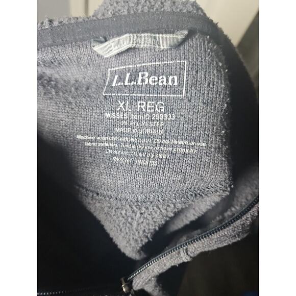 LL Bean Men’s XL Full Zip Hoodie Jacket Shirt Polyester Gray - Picture 6 of 6